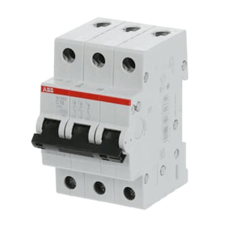 เซอร์กิตเบรกเกอร์ 50 แอมป์ 3 โพล 6kA ABB SH203-C50_3